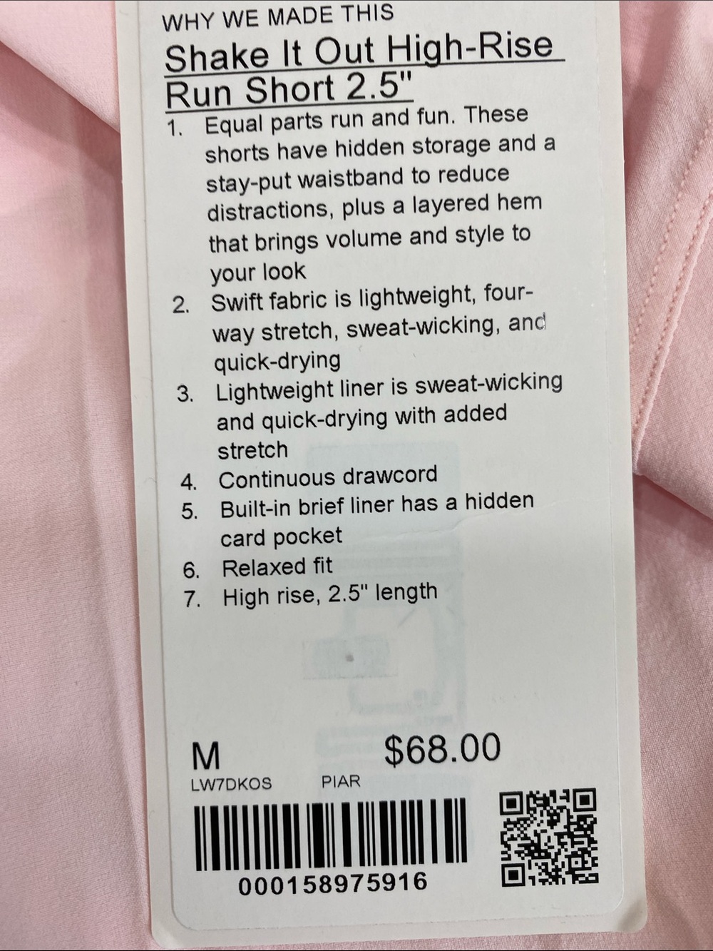 lululemon athletica Light Pink Athletic Shorts - Picture 5 of 6